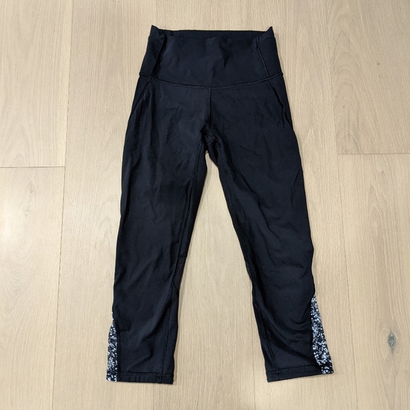 Black cropped leggings - Picture 1 of 6